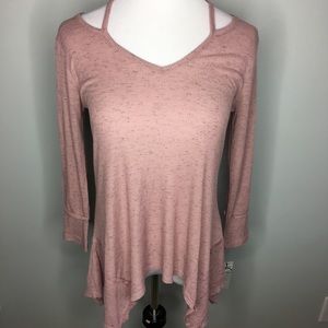 Harmony & Balance NWT Pink & Gray Tunic - Sz S